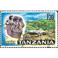 TANZANIA, Skull of Zinjanthropus, Olduvai Gorge...