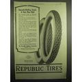 1918 Republic Tires Ad - Smooth-Rolling Studs