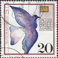 GERMANY, Stamp Day, Carrier Pigeon, white 1988,...