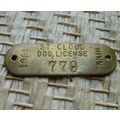 1961 St Cloud Minnesota Brass Dog License Tag #779