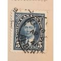 Canada KGVI 1937 5c Blue Used SG 361 Sc 235 Kin...