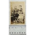 Carte-de-visite of an unhappy looking couple
