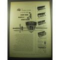 1958 Gerber Legendary Blades Ad - Whether in fable.. or at the table