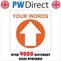 SIGN CIRCLE YOUR WORDS NORTH STRAIGHT AHEAD ARR...
