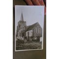 1918 Real Photo Postcard - Elham Church, Nr Fol...