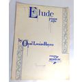 Etude Piano Solo by Opal Louise Hayes - 1951 Sh...