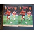 2 FOOTBALL PROGRAMMMES BRADFORD CITY 1988-89 BL...