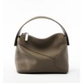 Genuine Leather Women Purses and Handbags Grey