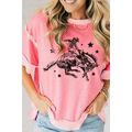 Peach Blossom Raw Seam Mix Texture Patchwork Ro...