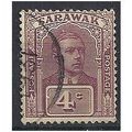 Sarawak 1923 SG65 4c Brown-Purple Fine Used . .