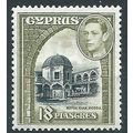 Cyprus 1938 SG160 18pi Black & Olive-Green Moun...