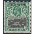 Ascension Island 1922 SG1 1/2d Black & Green Mo...