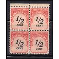 J88 1/2c Postage Due Fine MNH Blk/4 O7079