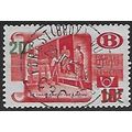 Belgium Pa Mi 40: 20 Fr. on 18 Fr. red Parcel S...