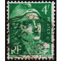 France. 1945 4f S.G.1001 Used