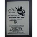 1927 The Oceanic Steamship Company Ad - Off Beaten Path