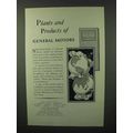 1929 General Motors Ad - Plants And Products Of