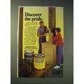 1989 Minwax Finish Ad - Discover the pride