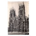 YORK MINSTER used vintage postcard RP by lansdo...
