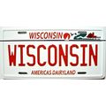 Wisconsin State License Plate Novelty Fridge Ma...