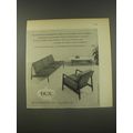 1956 Dux Furniture by Folke Ohlsson Advertisement - Dux Scandinavian Classics