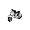 Mod Scooter Enamelled Pin Badge Brooch Metal in...