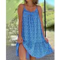 Floral Dress Womens Holiday Sleeveless Summer S...