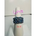 Bomb Party Sz8 Revealed BP Ring Jewelry RBP Blu...