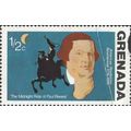 GRENADA, Paul Revere's midnight ride, blue 1975, ½c, #2