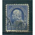 Used 264 1c Benjamin Franklin Just Clears M02848