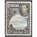 Bermuda 1943 SG113b 2 1/2d Pale Blue & Sepia-Bl...