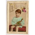 vintage postcard - Bright & Happy Birthday