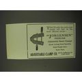 1922 Adjustable Clamp Co. Jorgensen Clamps Ad