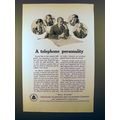 1923 AT&T Telephone Ad - A Telephone Personality