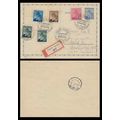 Czechoslovakia REGISTERED Postal Card to Hungar...
