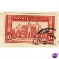 Egypt stamps 1931 - SG 183 - 10m Tomb Fresco at...