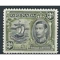 Grenada 1938 SG158 3d Black & Olive-Green Mount...