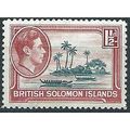 Solomon Islands 1939 SG62 1 1/2d Brown-Green & ...
