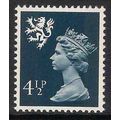 GB QEII 1974 Scotland 4½p Grey Blue 2PB Unmount...