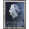 Netherlands. 1953 10g S.G.790 (Blue) Used