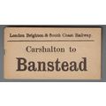 LONDON BRIGHTON & SOUTH COAST RAILWAY LUGGAGE L...