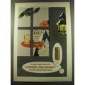 1960 Coronet VSQ Brandy Ad - art by Paul Rand - For lighter, milder drinks