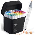 Ohuhu Alcohol Markers Brush Tip - Double Tipped...