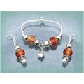 Love Heart Charm Obscure Brown Euro Bead SP Bra...