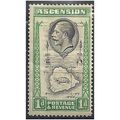 Ascension Island 1934 SG22 1d Black & Emerald M...
