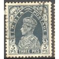 India 1937 - SG 247 - KGV1 3p slate - used 4