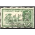 India 1937 - SG 253 - KGV1 3a green Dak Tonga -...