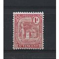 St Vincent.SG99 1d Carmine.Mounted Mint.Jun24b