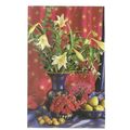 FLORAL, LILLIES, etc used vintage postcard #