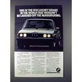 1977 BMW 530i Car Ad - Wouldn't Be Laughed Off Nurburgring